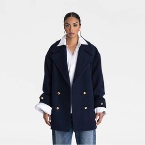 Navy Pea Coat for Women